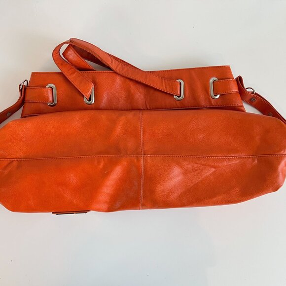 Elite Models Fashion Hobo Bag Orange - Picture 5 of 10